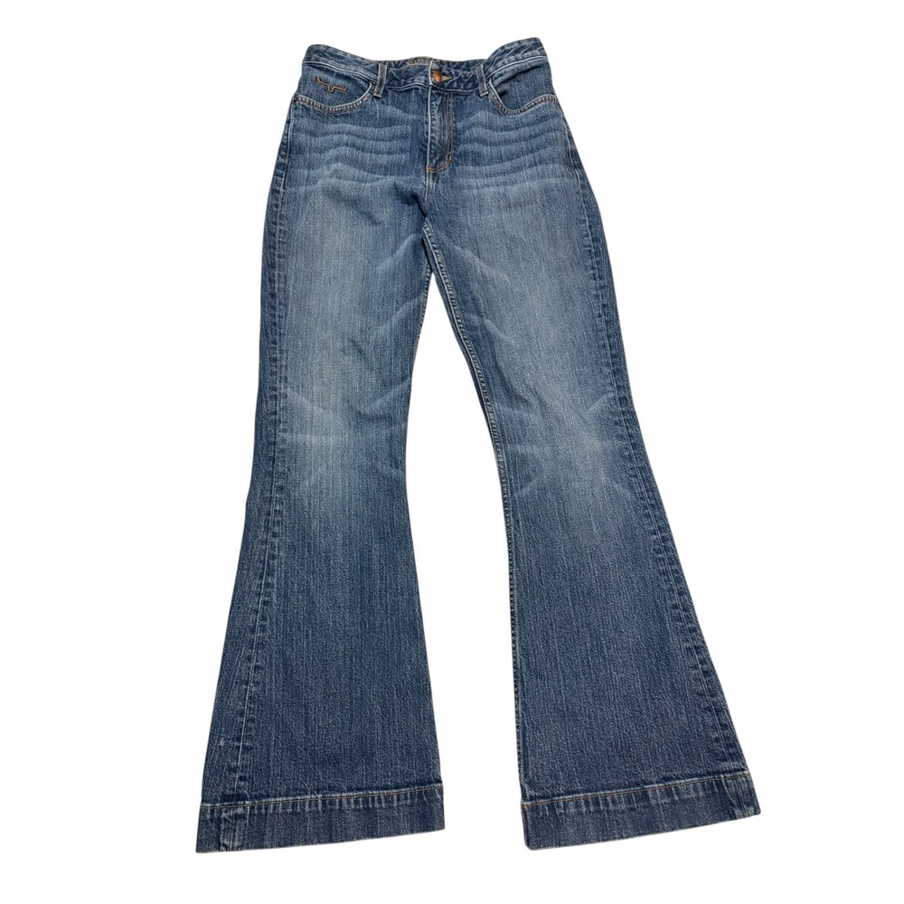 Kimes Ranch Jennifer Jeans Womens 10/32 High Rise Flare Medium Wash USA Made
